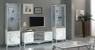 Ben Company Daniela White and Silver Italian