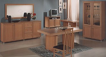 Ben Company Simona Beech Wood Matt Finish Dining Room
