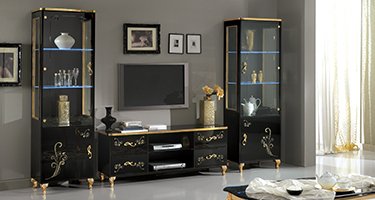 Ben Company Sofia Black and Gold Italian