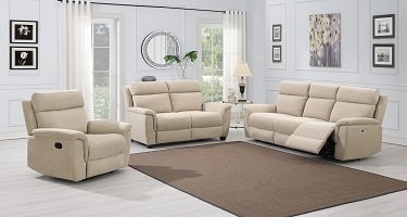 Furniture Link Detroit Natural Fabric Sofa