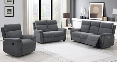Furniture Link Detroit Grey Fabric Sofa