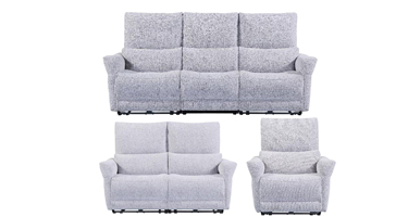 Furniture Link Jagger Dove Fabric Sofa