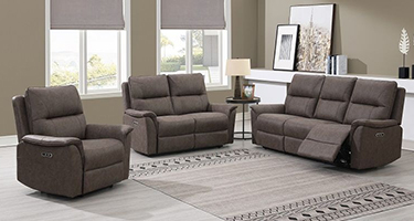 Furniture Link Kansas Truffle Fabric Sofa