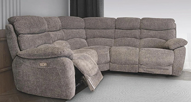 World Furniture Layla Fabric Electric Recliner Corner Group Sofa