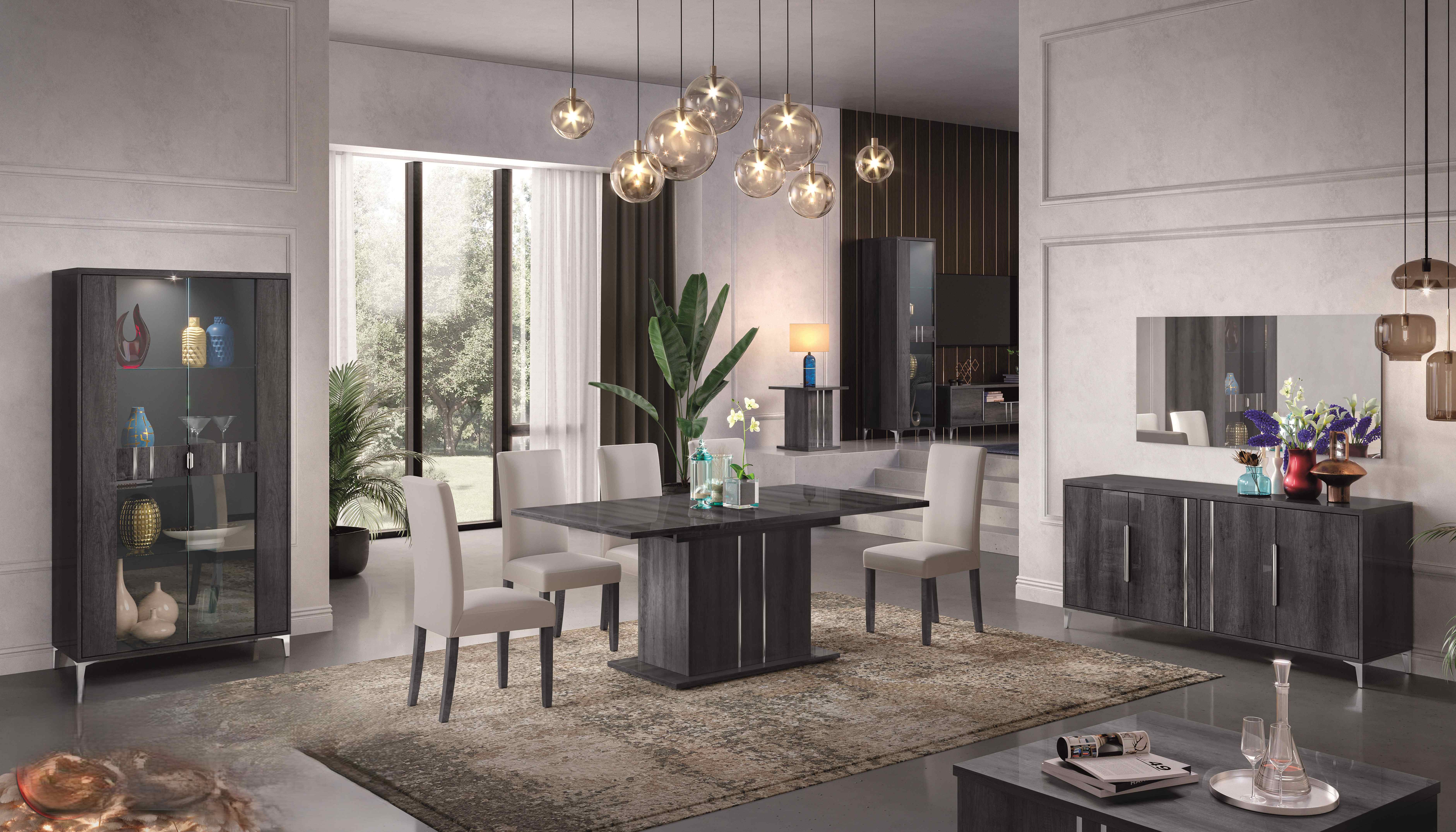 Ben Company Luna Dark Grey Dining Room