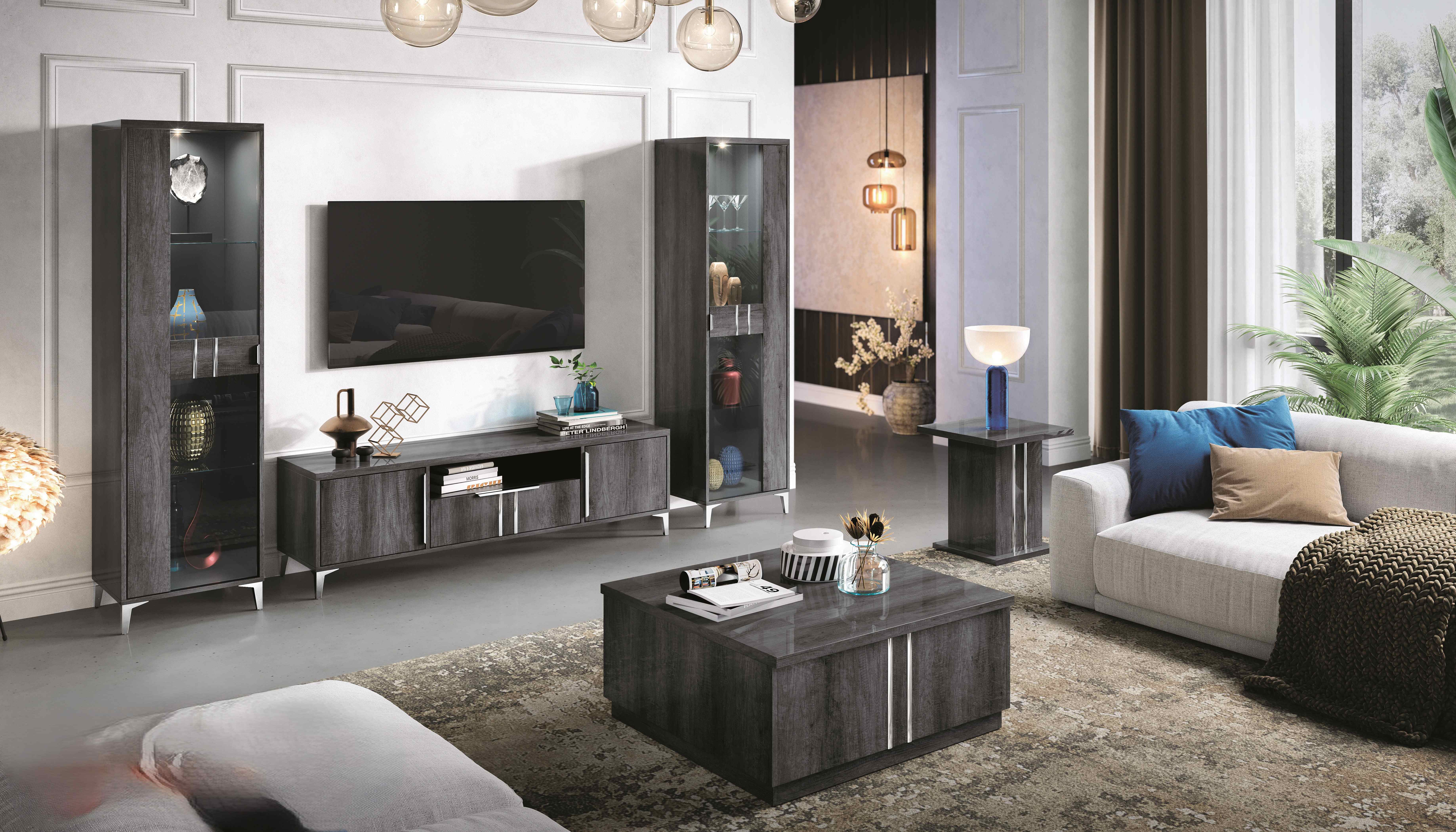 Ben Company Luna Dark Grey Living Room