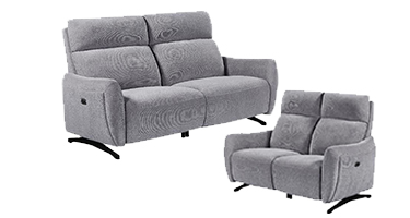 Furniture Link Ryder Pewter Fabric Sofa