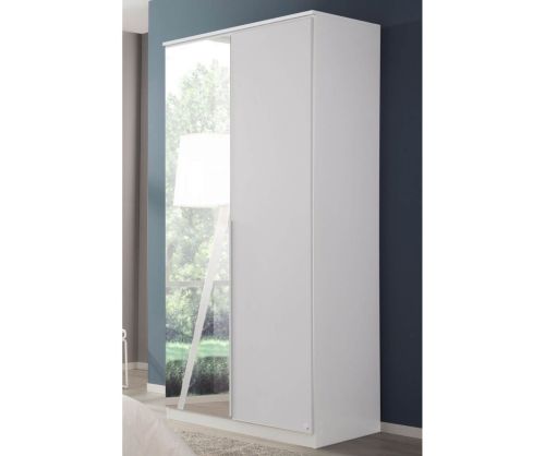 Rauch Texas Sonoma Oak 2 Door 1 Mirror Wardrobe with Cornice