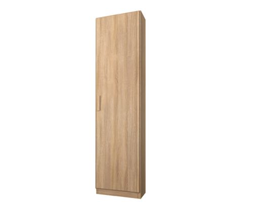 Rauch Rivera Sonoma Oak 1 Door Wardrobe with Cornice (W47cm)