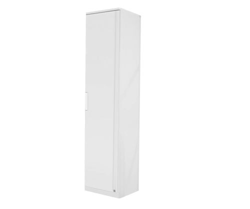 Rauch Rivera Alpine White 1 Door Wardrobe with Cornice (W47cm)