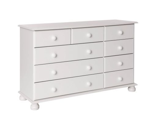 FTG Copenhagen White 2+3+4 Drawer Extra Wide Chest