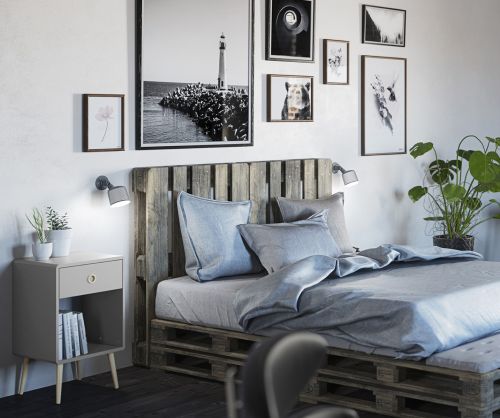 FTG Softline Grey 1 Drawer Chest 