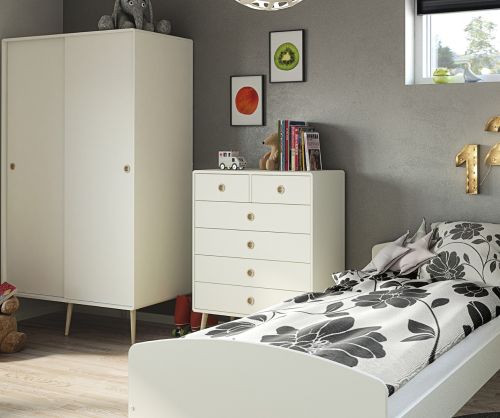 FTG Softline Off White 2+4 Drawer Chest 