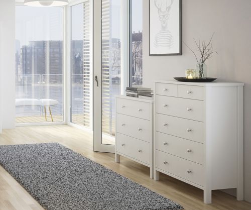 FTG Tromso Off White 3 Drawer Chest