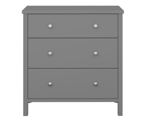 FTG Tromso Grey 3 Drawer Chest