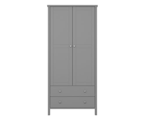 FTG Tromso Grey 2 Door 2 Drawer Combi Wardrobe 