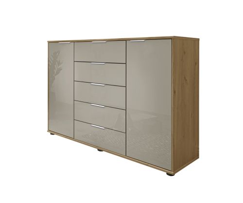 Wiemann Vip Monaco 4000 Glass Champagne 2 Door Combi Dresser
