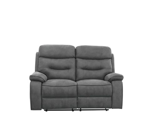 Gabrielle Charcoal Fabric Recliner 2 Seater Sofa