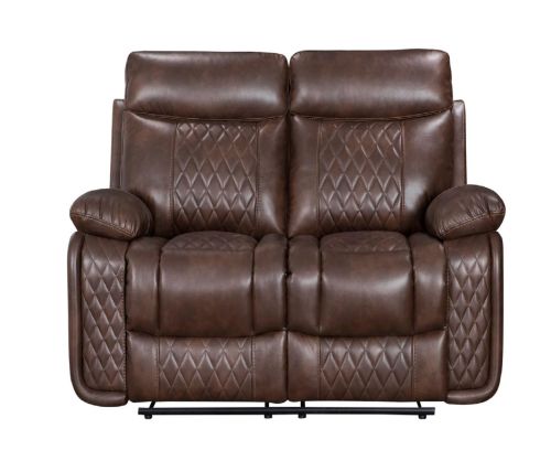 Atlanta Tan Faux Leather 2 Seater Sofa