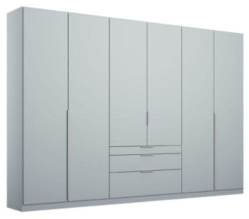 Rauch Alabama Silk Grey 6 Door 3 Drawers Wardrobe