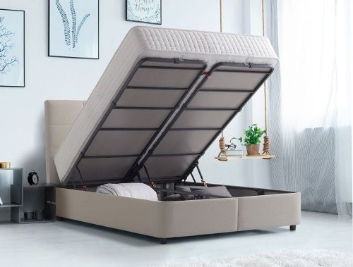 Furniture Link Harry Grey Fabric Ottoman Bed