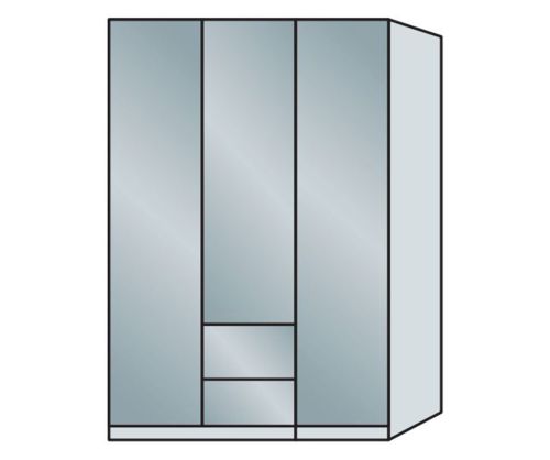 Wiemann Vip Asmara 3 Door Combi  Wardrobe – W150cm