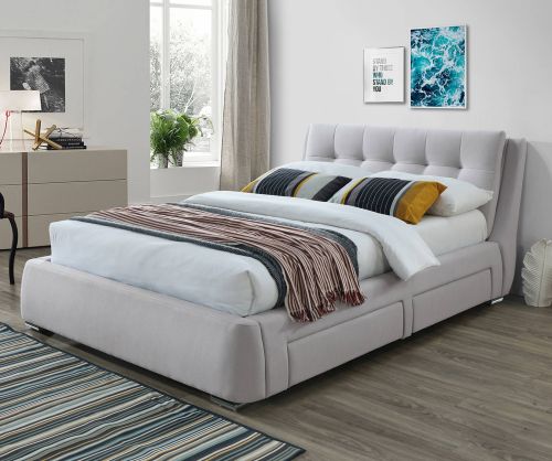 Artisan Stone Fabric 4 Side Drawer Bed