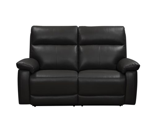 Brooklyn Black Leather Recliner 3 Seater Sofa