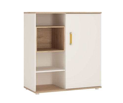 FTG 4Kids Low Cabinet with Shelves (Sliding Door) with Orange Handles