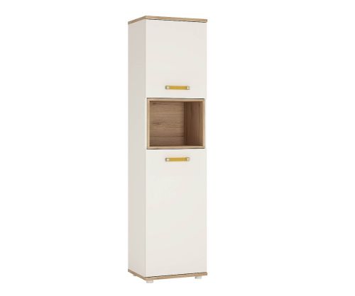 FTG 4Kids Tall 2 Door Cabinet with Orange Handles