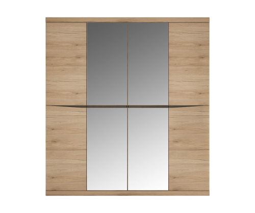 FTG Kensington 4 Door 2 Mirror Door Wardrobe