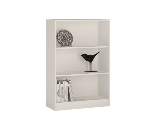 FTG 4 You Pearl White Medium Wide Bookcase