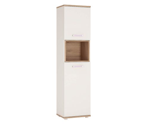 FTG 4Kids Tall 2 Door Cabinet with Lilac Handles