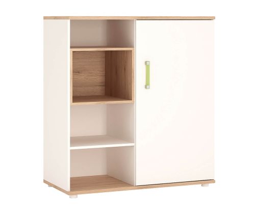 FTG 4Kids Low Cabinet with Shelves (Sliding Door) with lemon Handles