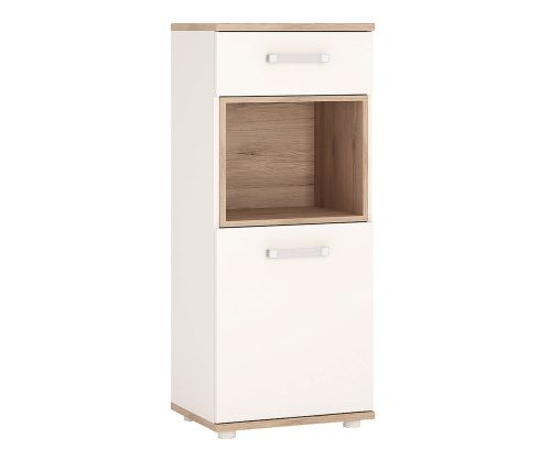 FTG 4Kids 1 Door 1 Drawer Narrow Cabinet with Opalino Handles