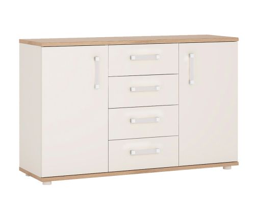 FTG 4Kids 2 Door 4 Drawer Sideboard with Opalino Handles