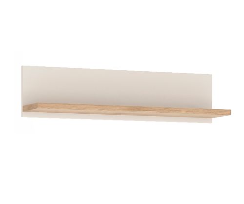 FTG 4Kids Light Oak and White High Gloss 81cm Wall Shelf