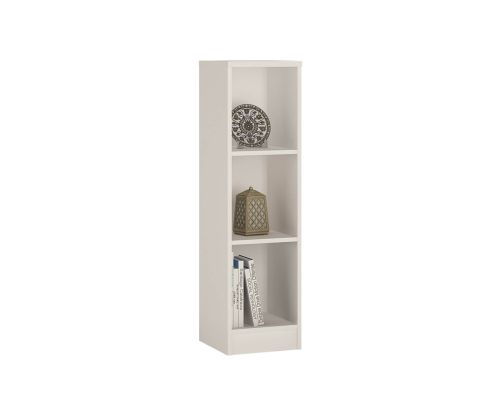FTG 4 You Pearl White Medium Narrow Bookcase