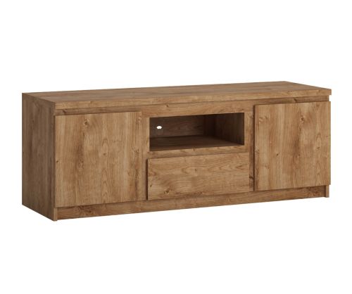 FTG Fribo Oak 2 Door 1 Drawer 136cm Wide TV Cabinet