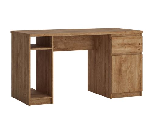 FTG Fribo Oak 1 Door 1 Drawer Twin Pedestal Desk