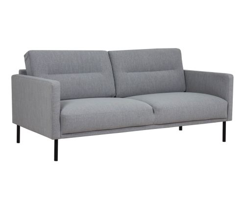 FTG Larvik Grey 2.5 Seater Sofa with Black Legs