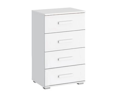 Rauch Rivera Alpine White Narrow 4 Drawer Chest