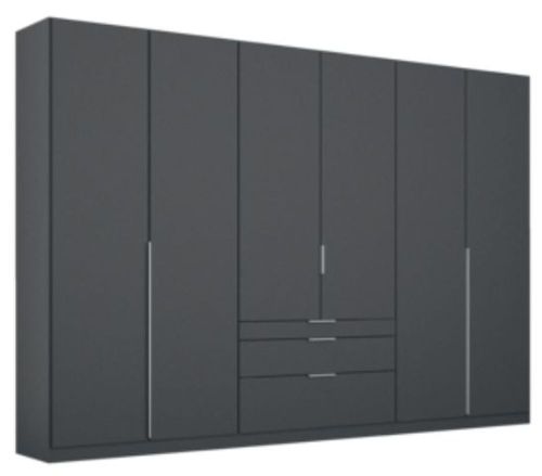 Rauch Alabama Metallic Grey 6 Door 3 Drawers Wardrobe