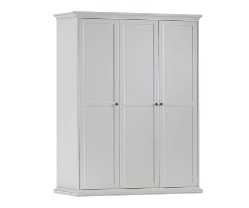 FTG Paris White 3 Door Wardrobe