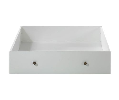 FTG Paris White Underbed Storage Drawer for Single Bed
