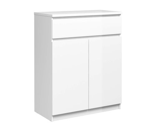 FTG Naia White High Gloss 1 Drawer 2 Doors Sideboard