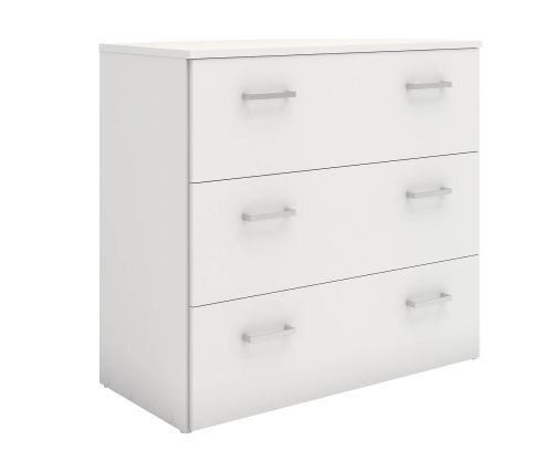 FTG Space White 3 Drawer Chest