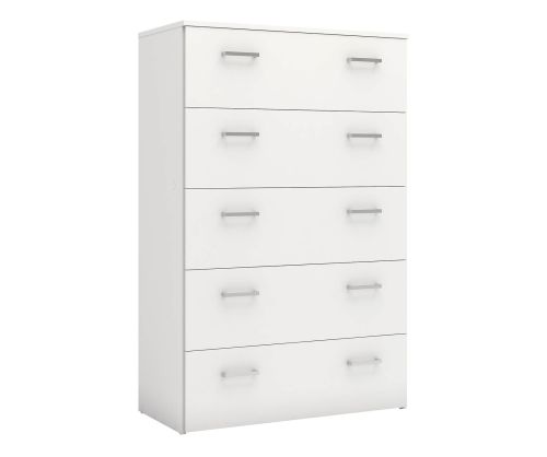 FTG Space White 5 Drawer Chest