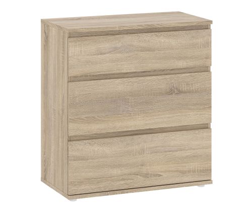 FTG Nova Oak 3 Drawer Chest