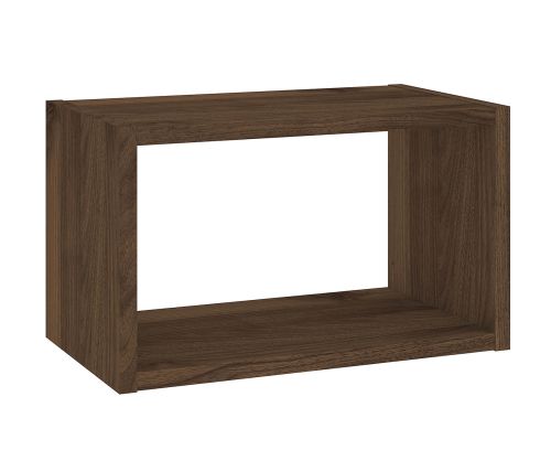 FTG Roomers Walnut Wall Shelf Unit